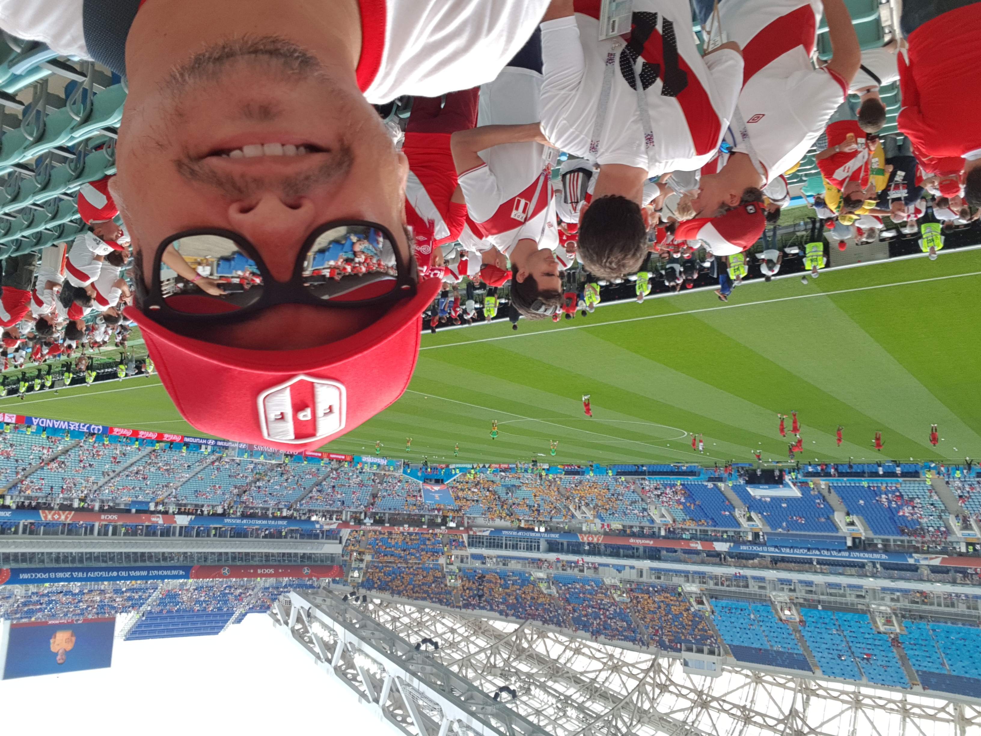 Carlos Gutierrez Seminario en el estadio de Sochi Mundial de Rusia 2018